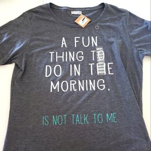 Fuego Woman's sarcastic shirt, size XL, grey